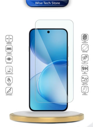 [حزمة 2] واقي شاشة زجاجي مقسى 9H 2.5D من سلسلة WTech الممتازة بحواف منحنية لجهاز Oppo Reno16 F 5G 2026 / Reno 16 FS 5G 2026 (MSG9CN) - شفاف - view 2