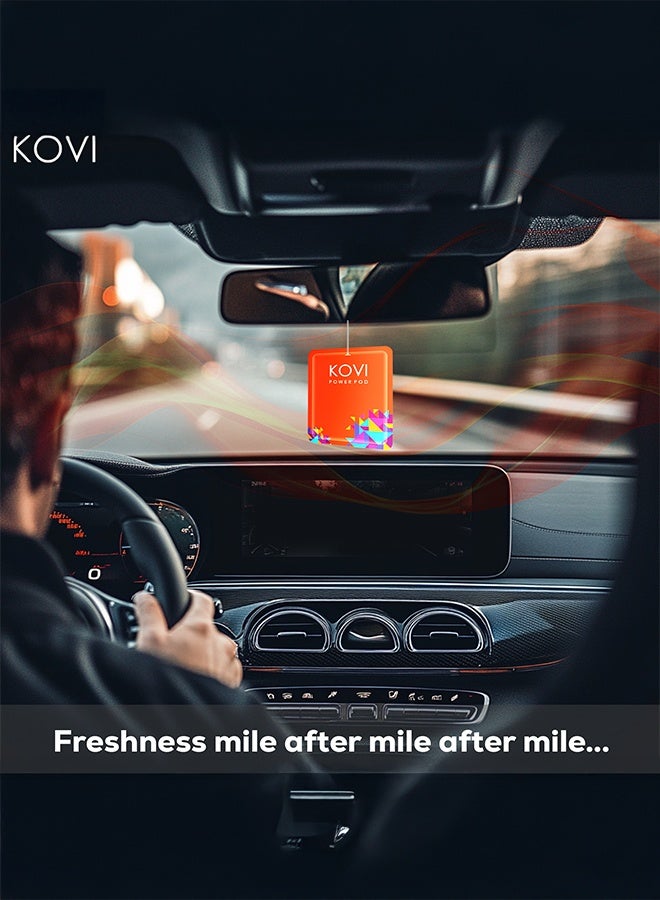 Kovi Air Fragrance Power Pod For Bathroom And Car Long-Lasting Fragrance Of Citrus Dozen Infused With Essential Oils Lasts Up To 30 Days 10Gm  - Image 5
