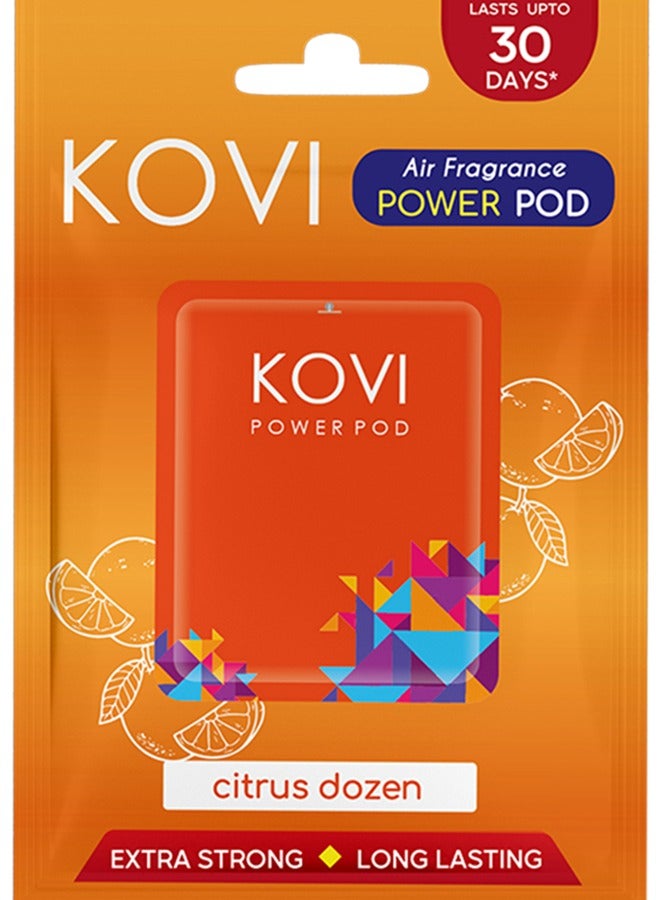 Kovi بود عطر الهواء لقضاء الحاجة والسيارة، مجموعة الحمضيات، معززة بالزيوت الأساسية، عطر يدوم طويلاً، 10 جرام - Image 1