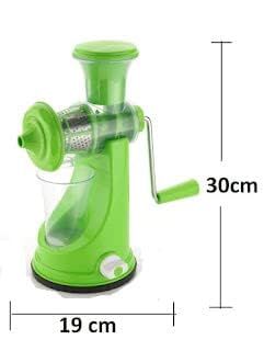 SHOPOLIFE Plastic Hand Juicer for Fruits Vegetables with Steel Handle Vacuum Locking System Shake Smoothies Travel Juicer Fruit Juicer for All Fruits Juice Maker Machine Multi colour 1 piece - Image 5