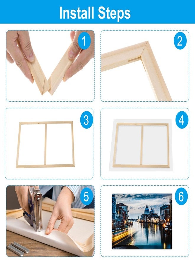 PATIKIL 16x16 inch Canvas Stretcher Bars, DIY Removable Wooden Canvas Frames Kit for Oil Paintings Poster Picture Photo, Arts Accessory, Paint by Numbers - Image 4