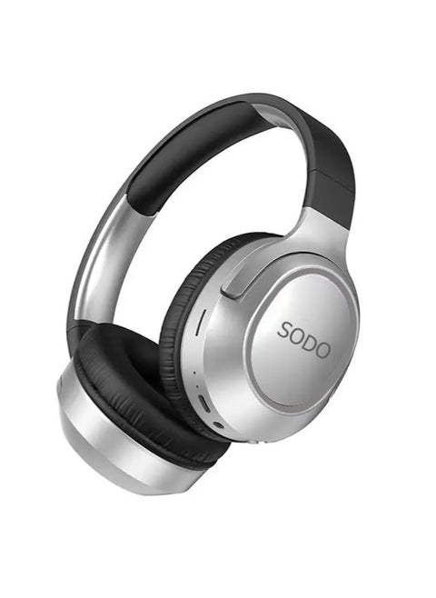 سماعة رأس لاسلكية SD-1105 Soundo بتقنية البلوتوث 5.3 مع ميكروفون خارجي ودعم بطاقة SD - أسود