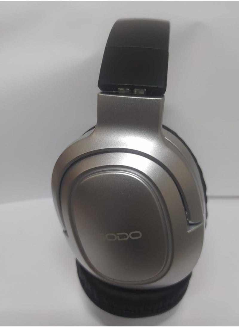 سماعة رأس لاسلكية SD-1105 Soundo بتقنية البلوتوث 5.3 مع ميكروفون خارجي ودعم بطاقة SD - أسود