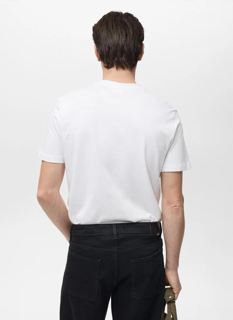 مانجو مان 100% cotton slim-fit t-shirt
