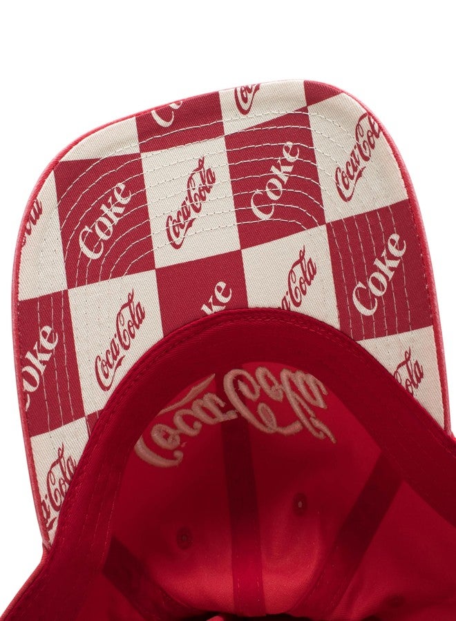 AMERICAN NEEDLE Coca-Cola New Raglan Adjustable Buckle Strap Baseball Dad Hat, Red (COKE-1915A-RED) - Image 5
