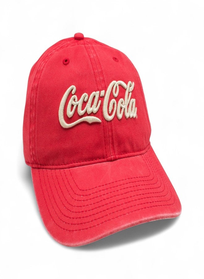 AMERICAN NEEDLE Coca-Cola New Raglan Adjustable Buckle Strap Baseball Dad Hat, Red (COKE-1915A-RED) - Image 4