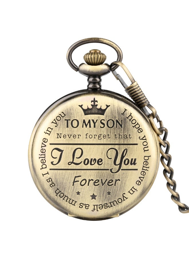 KUYING New Retro Flip Pendant Commemorative Watch 