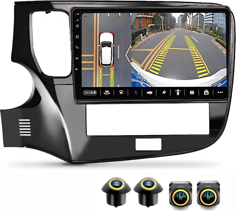 Vierex ستيريو سيارة أندرويد VIEREX بحجم 10.1 بوصة لموديل ميتسوبيشي أوتلاندر - Image 1