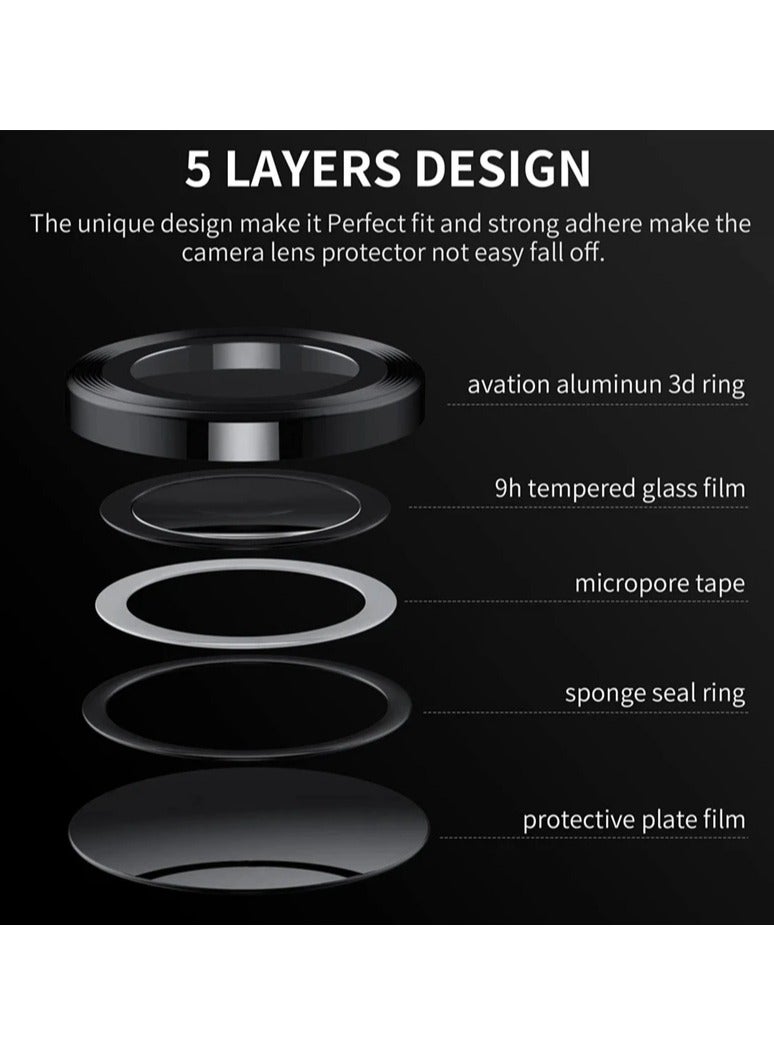 واقي عدسة الكاميرا لهاتف هواوي بيورا 70 برو، [درج تثبيت بخطوة واحدة] واقي شاشة من الزجاج المقوى مع غطاء كاميرا فردي معدني، ملحقات حافظة صديقة للبيئة (فضي) - Image 4