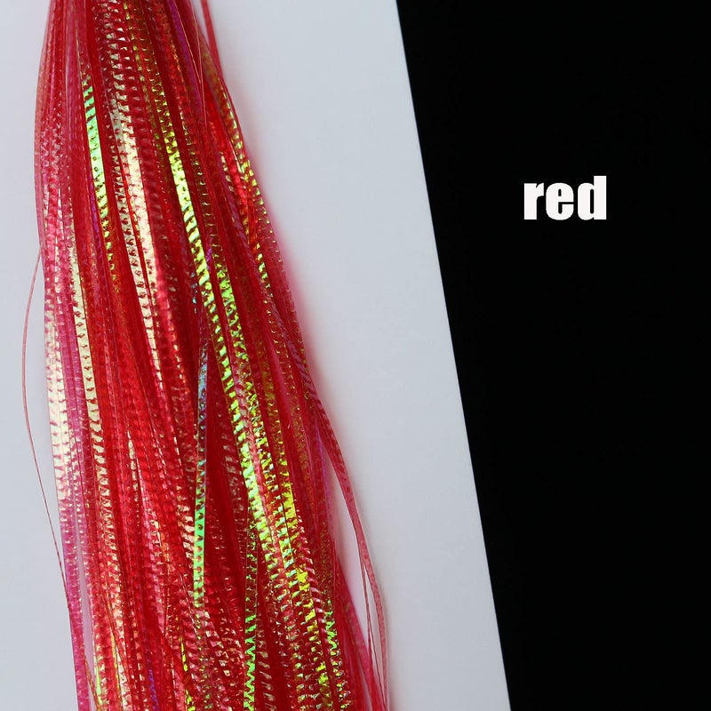 Tigofly 5 Packs/lot Lateral Scale 0.4" 1mm Width Crimped Flashabou Tinsel Pike Bass Fresh&Saltwater Streamers Fly Tying Materials - Image 2