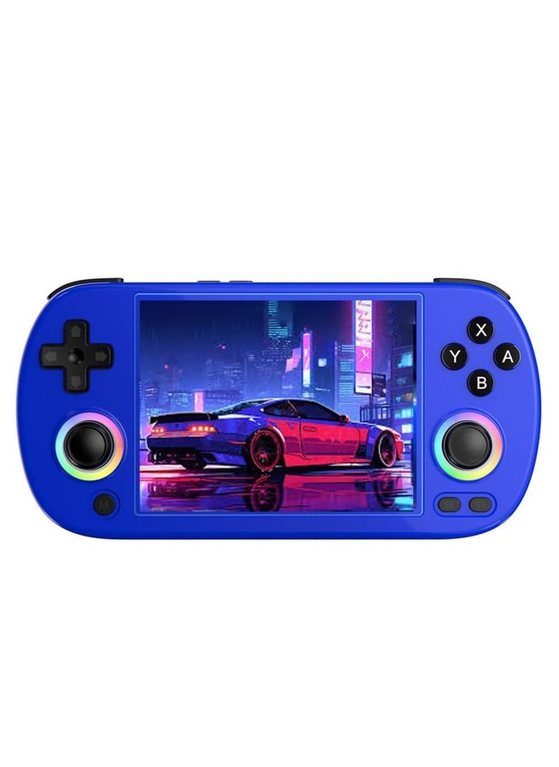 ANBERNIC  Retro RG40XX H Portable Game Console, 64-bit, Linux, 4.0-inch IPS screen, Compatible with 5G WiFi, Bluetooth, HDMI-TV output (Blue, 64GB)  - Image 1