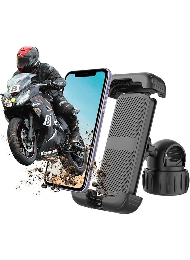 Lemon 360 Degrees Rotation Bike Phone Holder, Electric Scooter Motorcycle Phone Mount, Bicycle Phone Holder, Handlebar Phone Mount, Bike Accessories, Black  - Image 1