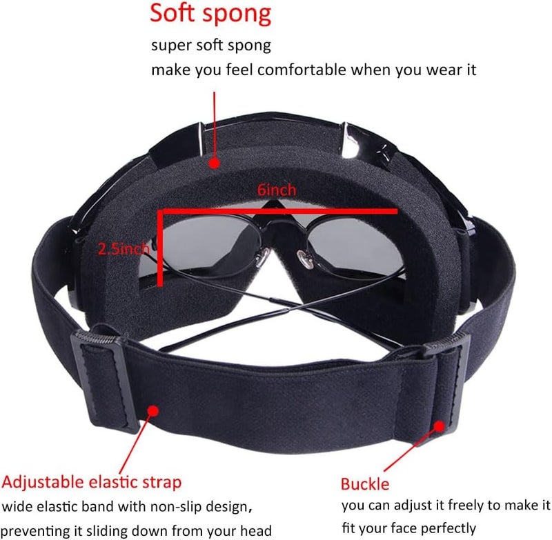 XYOP نظارات XYOP ATV 2-Pack - نظارات موتوسيكل موتوكروس للرجال والنساء مع حماية UV400 - Image 4