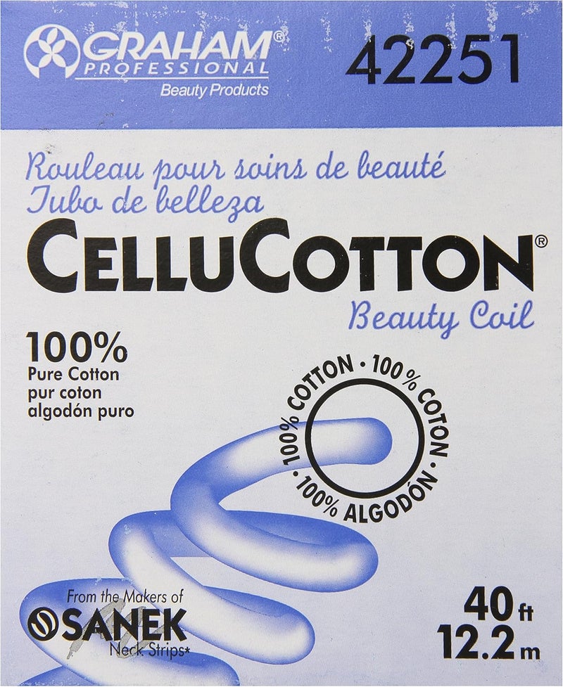 Graham Cellucotton Beauty Coil - 100% Pure Cotton, 40 Feet Roll for Facials and Skin Care - Image 1