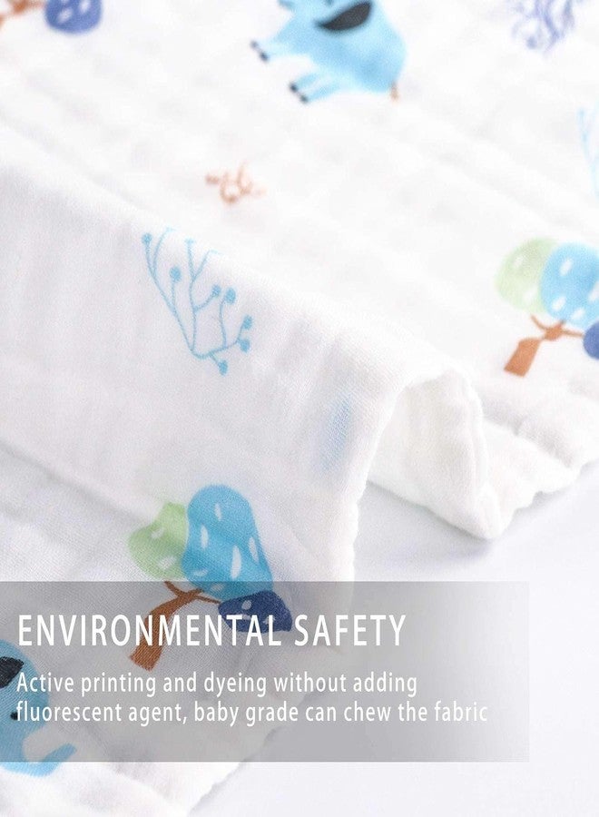 LUVINA Extra Soft Muslin Cotton Burping Towels for Newborn Baby, 6 Layers Muslin Cloth Hankies, Washcloth, Reusable Napkins for Baby Face Towels (6, 25 x 50cm (Multi Color)) - Image 5