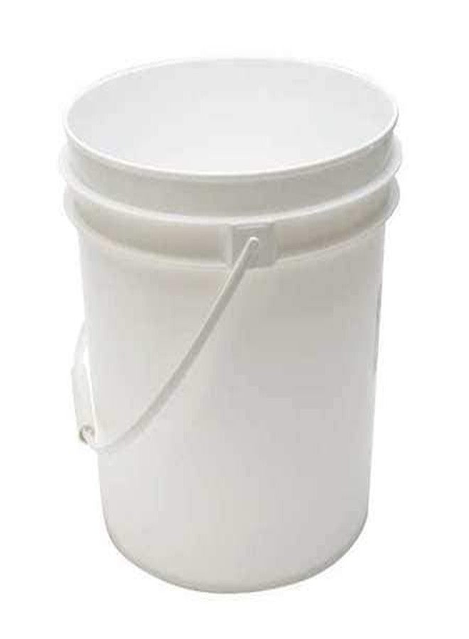 Pail, 2.0 gal, Plastic Handle, White