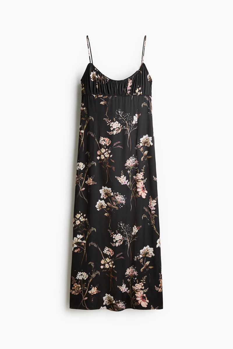 Printed strappy dress