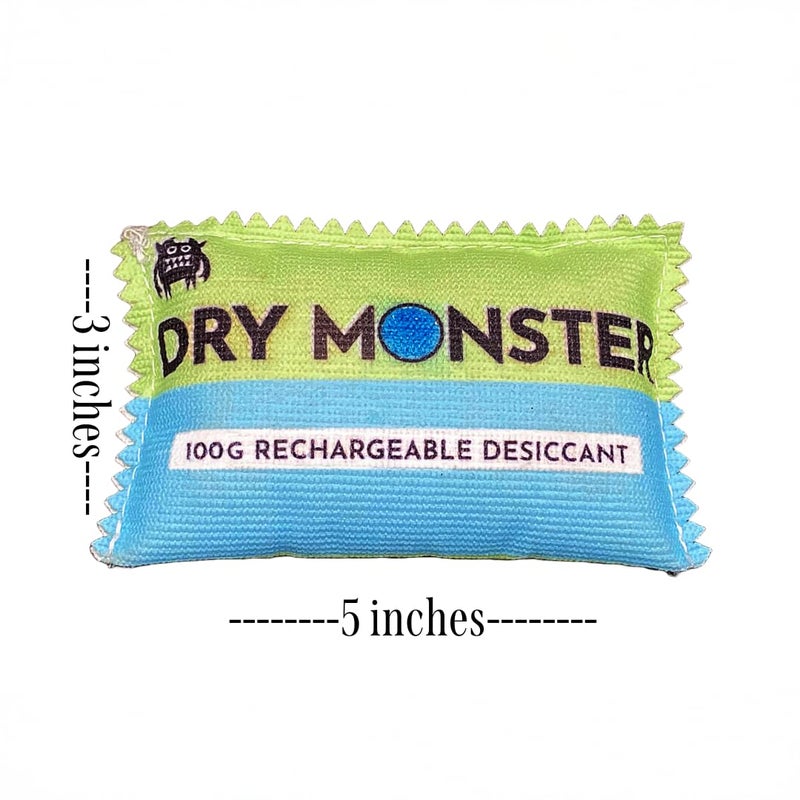 Dry Monster 100g Rechargeable Desiccant - 1 bag | Ultimate Moisture Absorbing Bags | Rechargeable Silica | Protects Valuables from Rust, Corrosion & Humidity | Easy to Use & Rechargeable - Image 2