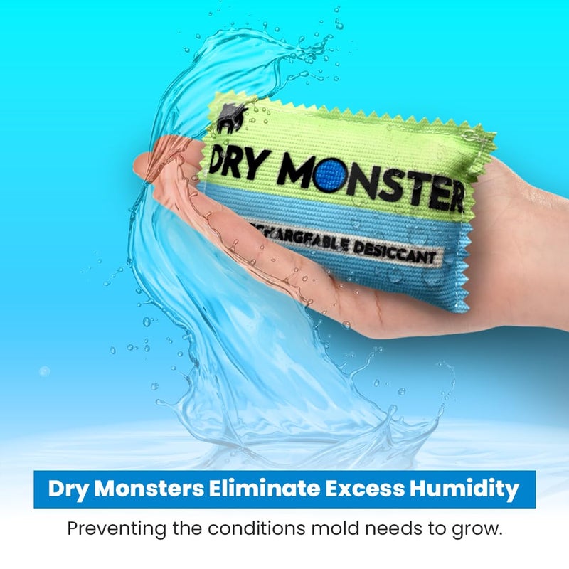 Dry Monster 100g Rechargeable Desiccant - 1 bag | Ultimate Moisture Absorbing Bags | Rechargeable Silica | Protects Valuables from Rust, Corrosion & Humidity | Easy to Use & Rechargeable - Image 4