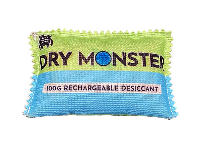 Dry Monster 100g Rechargeable Desiccant - 1 bag | Ultimate Moisture Absorbing Bags | Rechargeable Silica | Protects Valuables from Rust, Corrosion & Humidity | Easy to Use & Rechargeable - Image 1