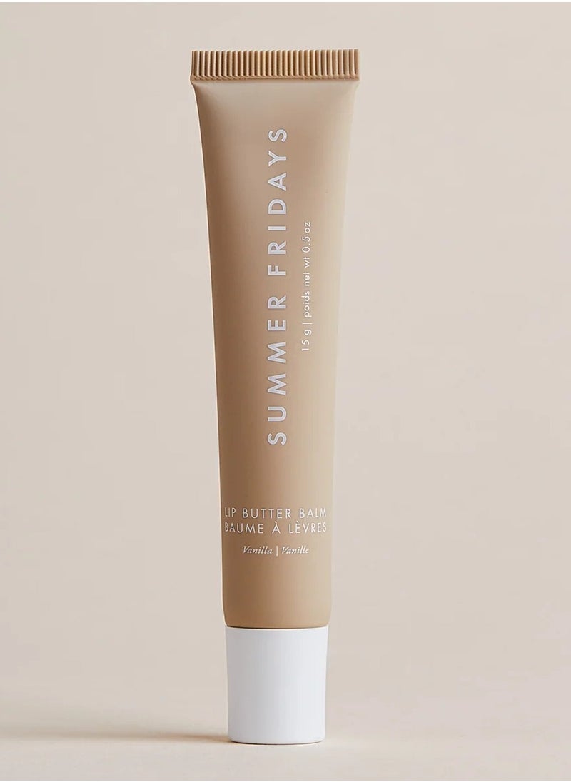 SUMMER FRIDAYS - Summer Fridays Lip Butter Balm - Conditioning Lip Mask and Lip Balm for Instant Moisture, Shine and Hydration - Sheer-Tinted, Soothing Lip Care - Vanilla (.5 Oz) - Image 1