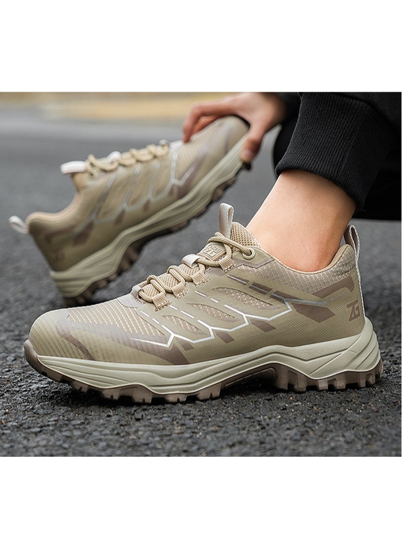 NIBEMINENT Men's Comfortable Safety Shoes Protective Steel Head Anti-smash Anti-stabbing Wear-resistant Breathable Safety Shoes - Image 3