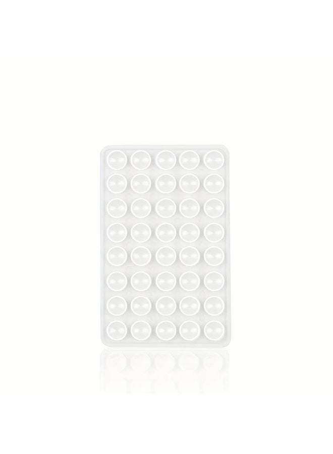 White Double Sided Suction Cup With 40 Capsules For Phone Case And Computer Bag - Image 1