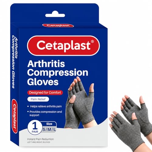 Cetaplast Arthritis Compression Gloves for Arthritis for Women and Men for Pain Relief Rheumatoid and Osteoarthritis Gloves (Small) - Image 1