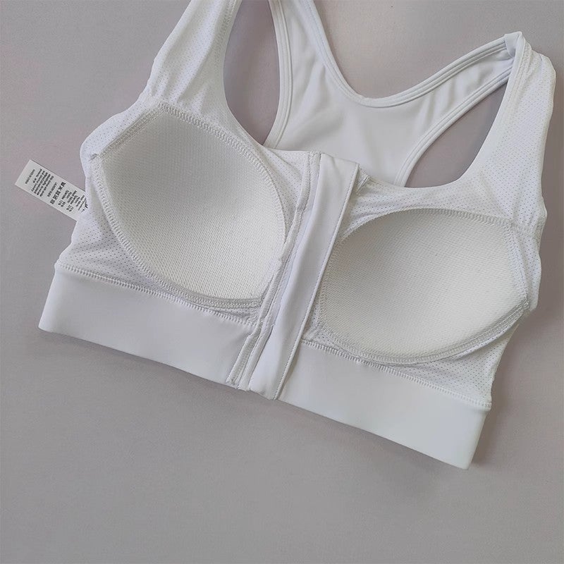 Front Zipper Sports Underwear Women'S Shockproof High Strength Fixed Cup Fitness Training Vest Beautiful Back Fitness Yoga Bra - Image 5