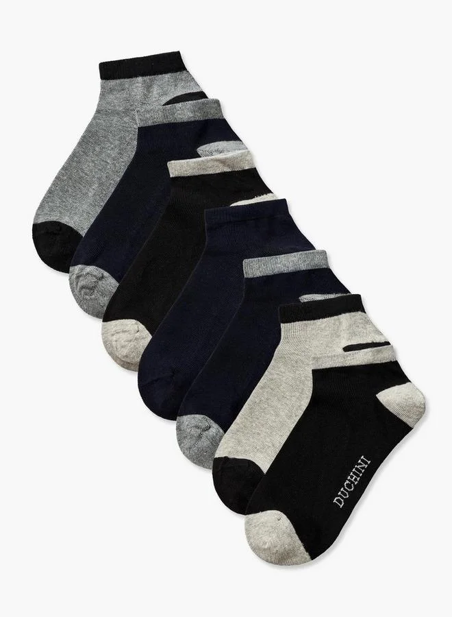 Duchini Men Non Terry Socks Ankle Length - Set Of 7