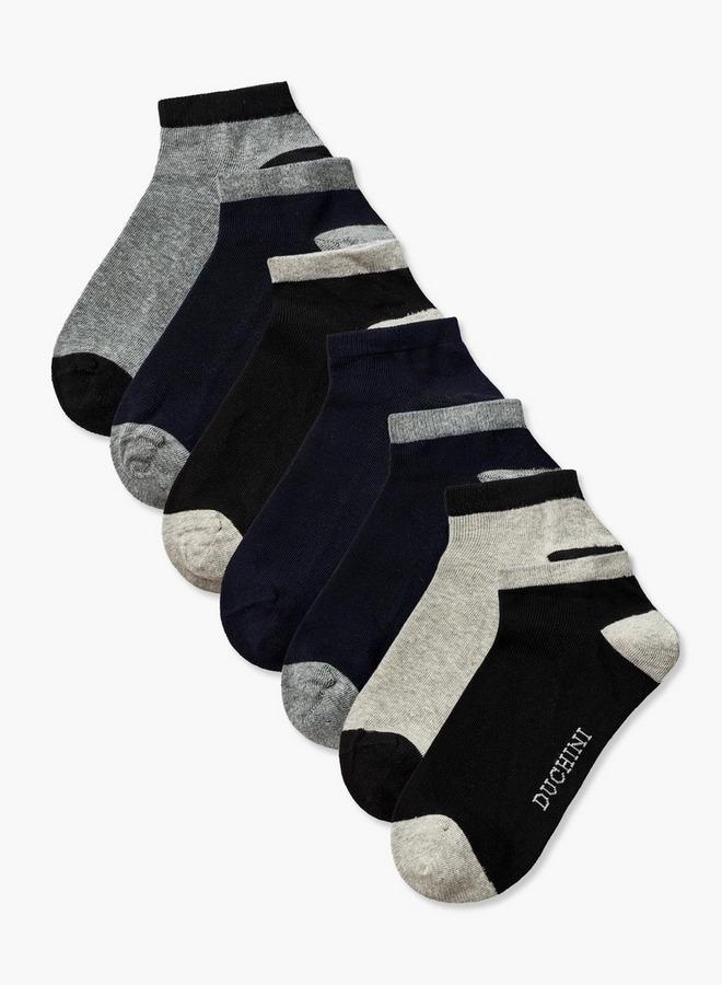 DUCHINI Men Non Terry Socks Ankle Length - Set Of 7 - Image 1