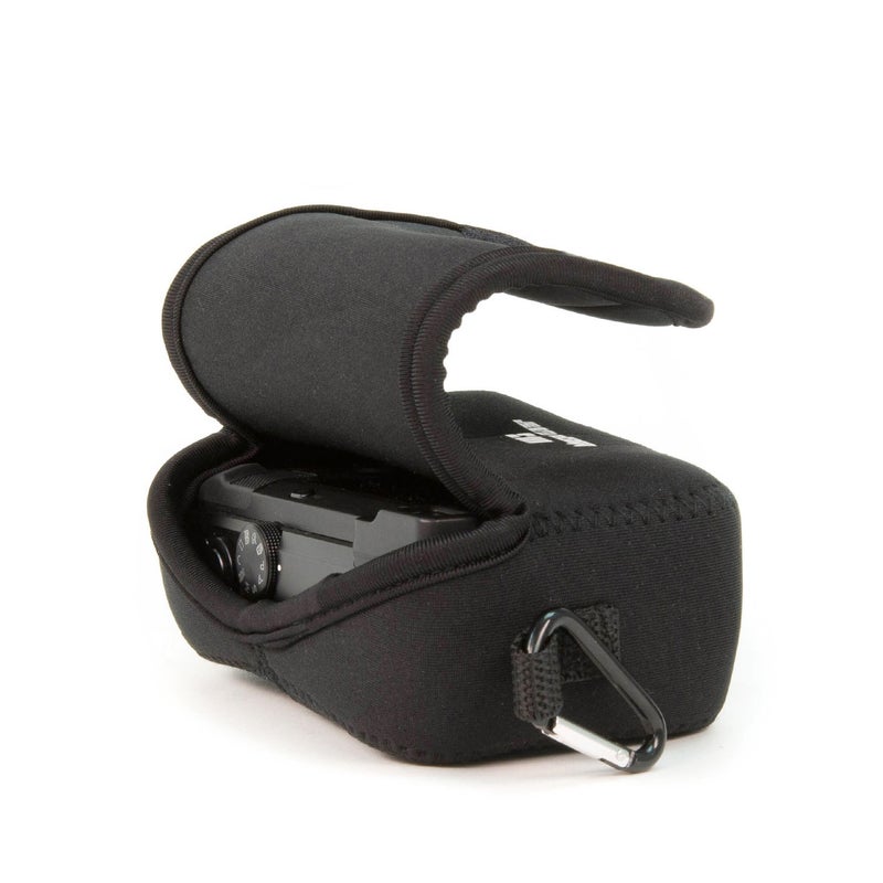 MegaGear Canon Powershot Sx730 Hs, Sx720 Hs, Sx710 Hs, G16, G15 Ultra Light Neoprene Camera Case, With Carabiner - Black - MG1245 - Image 4