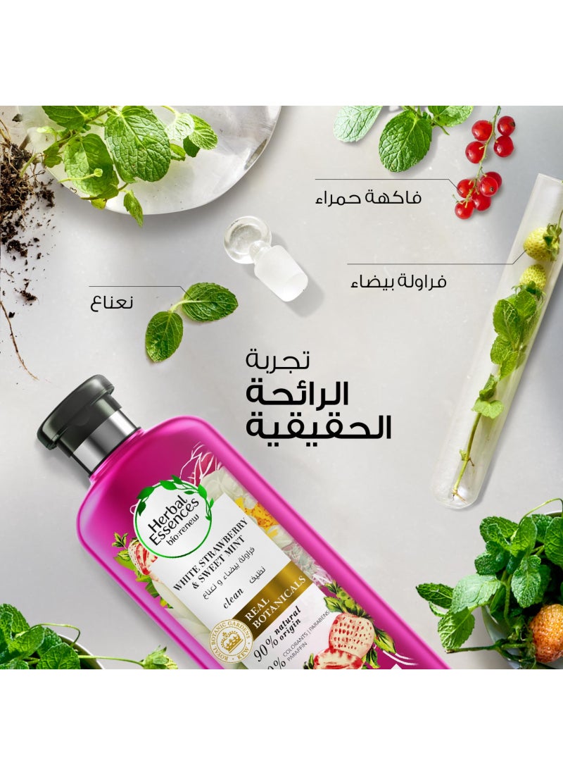 Herbal Essences Bio Renew White Strawberry & Mint Conditioner 400ml - Image 4