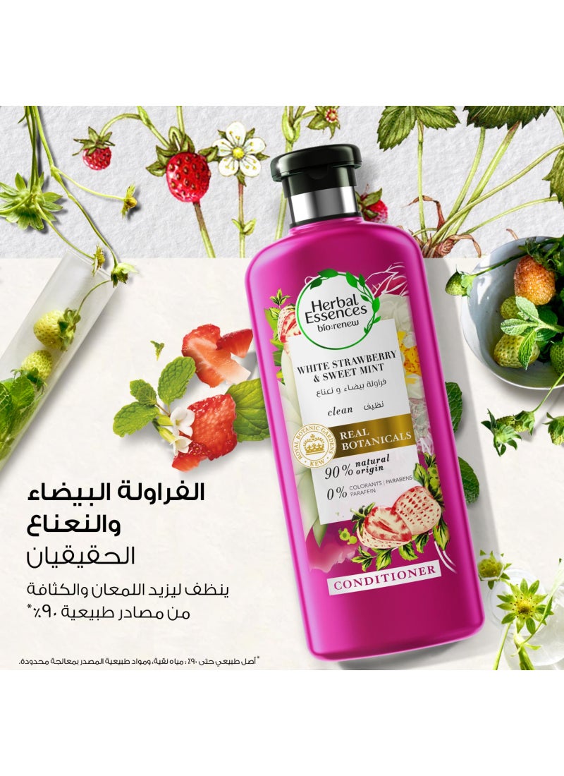 Herbal Essences Bio Renew White Strawberry & Mint Conditioner 400ml - Image 2