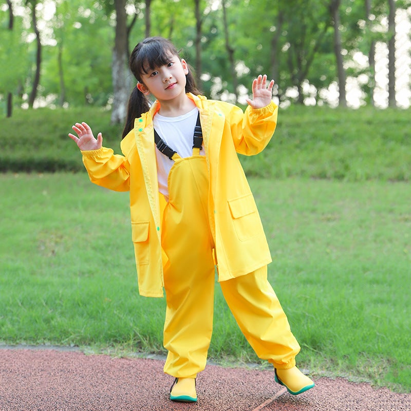 [Xinyiqi] Children'S Overalls Raincoat Suit Kindergarten Baby Pongee Waterproof Dual-Purpose Double-Layer Men And Women - Image 2