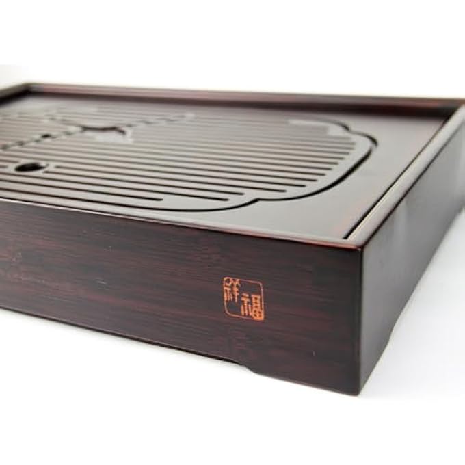 rayihni Chaban Bamboo Tea Board Tea Board For Chinese Traditional Tea Ceremonies Gong Fu Cha65X38X255Cm - Image 4