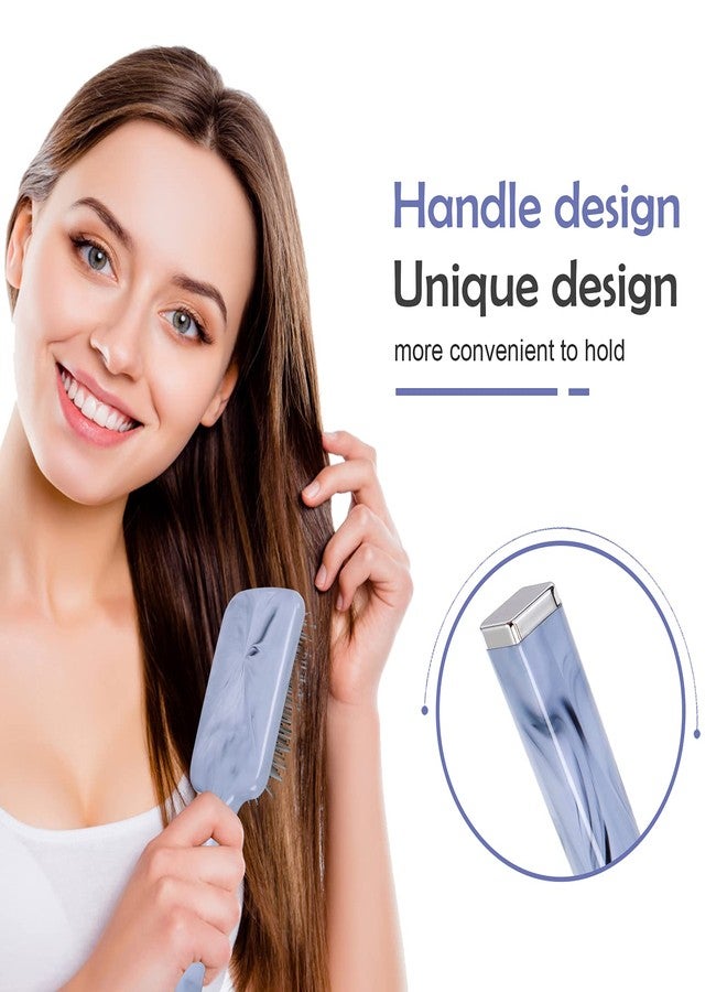 WIN SUN Paddle Brush with Air Cushion in Marble Effect，Good Massage and Good for Detangling, Straightening Hair and Blow Drying. - Image 4