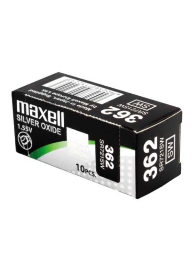 ماكسل 10 قطع بطاريات ماكسيل 362/ SR721SW - Image 2