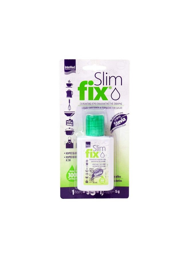 InterMed 2 Pcs sweetening liquid - (2X60ml) stevia "SLIM FIX"