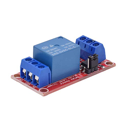 Valefod DC 5V Relay Module 1-Channel Relay Switch with Optocoupler Isolation High/Low Level Trigger, Pack of 10 - Image 2
