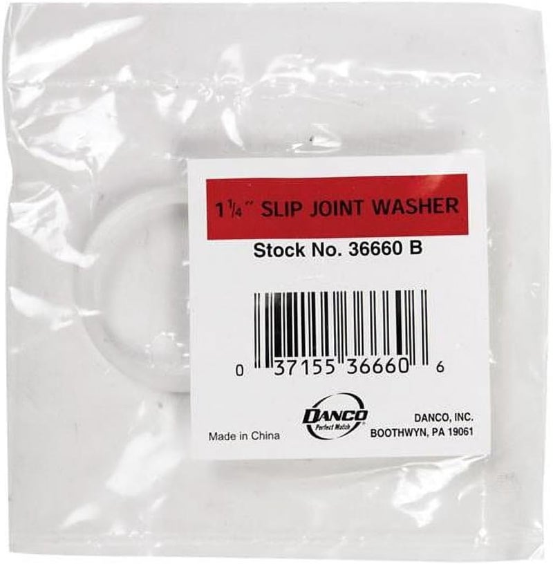 36660 Poly Slip Joint Washer (1 per Bag), Grey, 1-1/4"