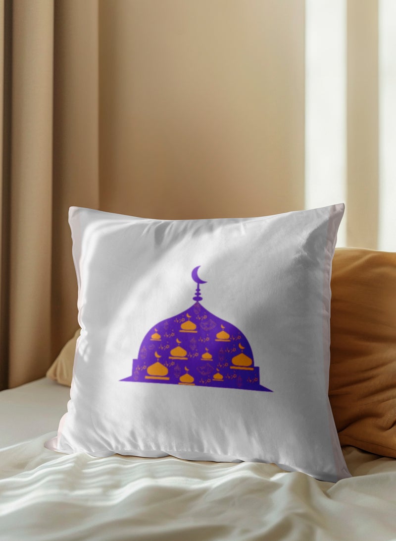لوحة غطاء وسادة من البوليستر بتصميم قبة إسلامية مع هلال رمضان - Image 5