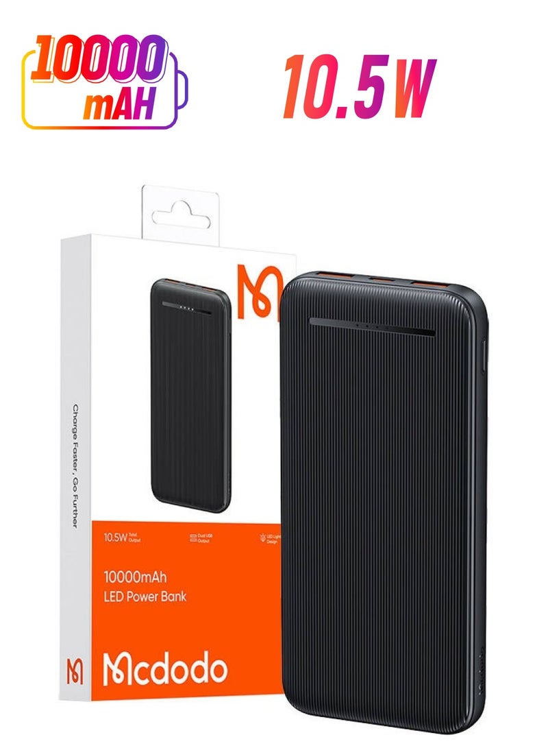 Mcdodo Power Bank Mcdodo MC-4631 Dual USB,10000mAh 10.5W - Image 1