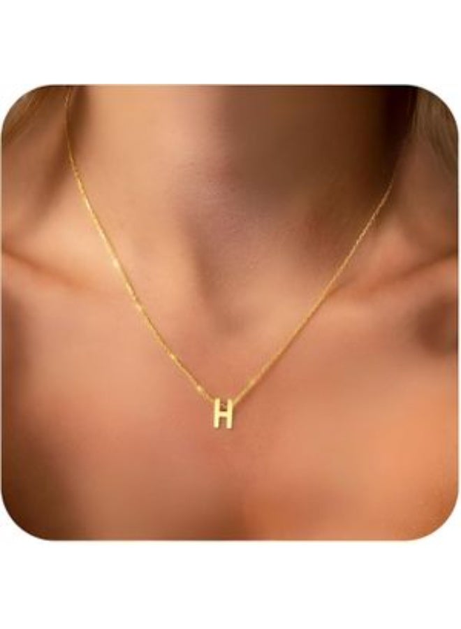 Luxuria 18K gold plated stainless steel initial pendant, personalized initial necklace, multi-letter name necklace for women and girls, suitable for all people. - Image 2