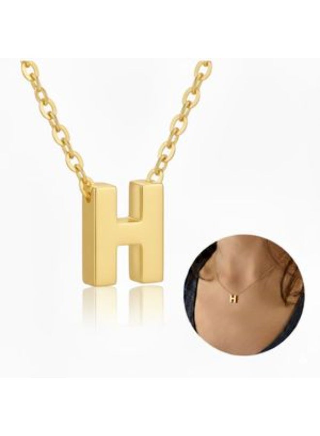 Luxuria 18K gold plated stainless steel initial pendant, personalized initial necklace, multi-letter name necklace for women and girls, suitable for all people. - Image 5