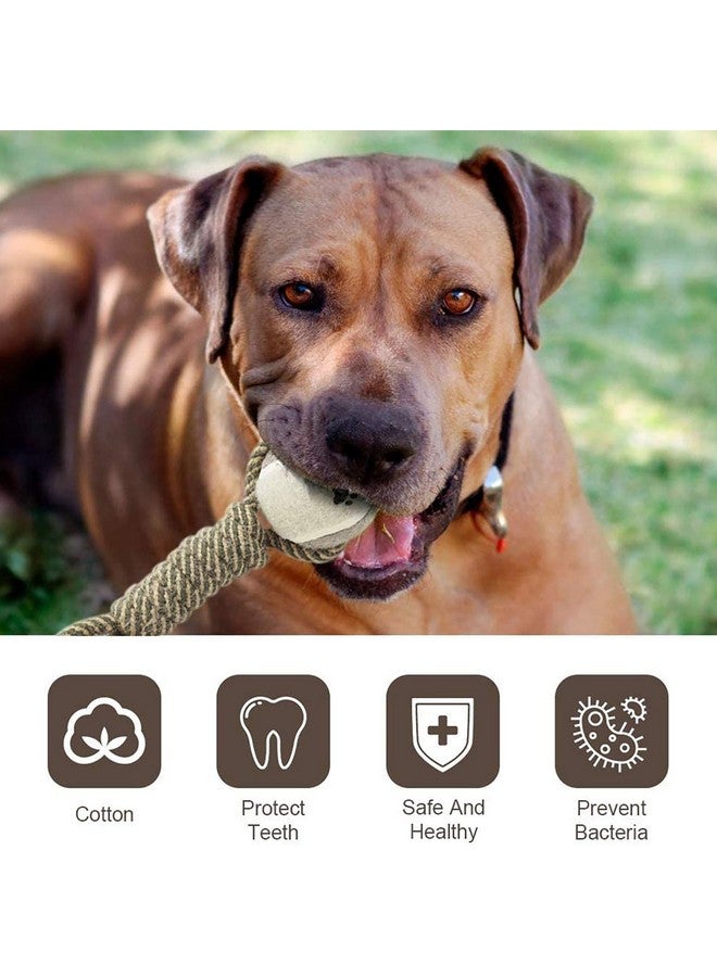 ROKA'S Durable Dog CHEW Toy for Medium to Large Dogs, Interactive Dumbbell Shaped Knot Rope Combination, Aggressive Dog Rope Toy, Molar CHEW Toy, Cotton Dog Toy Rope - Image 4