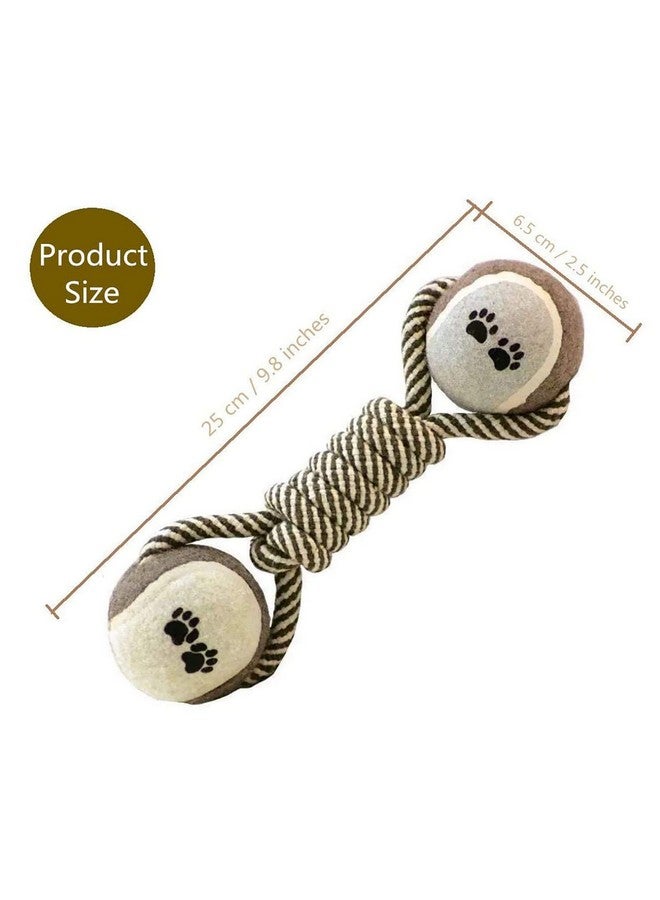 ROKA'S Durable Dog CHEW Toy for Medium to Large Dogs, Interactive Dumbbell Shaped Knot Rope Combination, Aggressive Dog Rope Toy, Molar CHEW Toy, Cotton Dog Toy Rope - Image 2