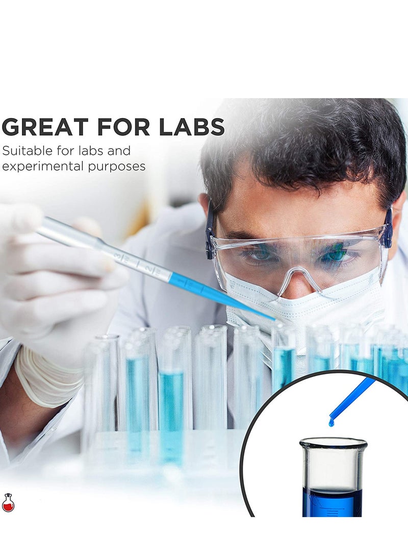 SYOSI - 100pcs Plastic Disposable Transfer Pipettes   3ml Plastic Calibrated Graduated Eye Dropper Suitable for Lip Gloss Transfer Essential Oils Science Laboratory Experiment - Image 1
