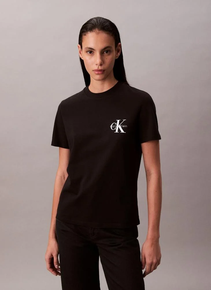 Calvin Klein Jeans 2 Pack Of Logo Crew Neck T-Shirt