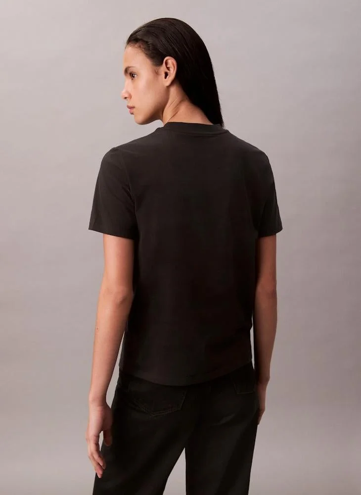 Calvin Klein Jeans  2 Pack Of Logo Crew Neck T-Shirt for Women | Best Price UAE